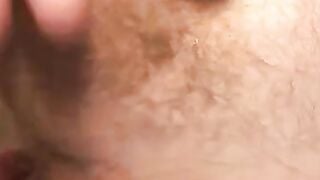 Hairy Bear's Hunk Fucks Himself With His Own Hand And Shoots A Load