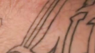 Hairy Bear's Hunk Fucks Himself With His Own Hand And Shoots A Load