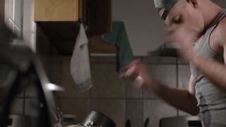 Step-Son's Big Dick Makes Step Dad Eat His Own Dirt - Scene 1