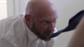 Step-Son's Big Dick Makes Step Dad Eat His Own Dirt - Scene 1