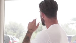 Rebellious Redhead Babe Gives Wild Blowjob & Throat Fuck To Hunky Stud - POV