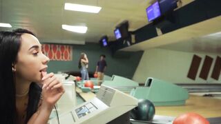 Bowl-Her-Over! - Gabby Ortega Rides A Dick In Bowling Alley And Gets Sloppily Fucked