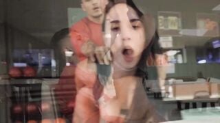 Bowl-Her-Over! - Gabby Ortega Rides A Dick In Bowling Alley And Gets Sloppily Fucked