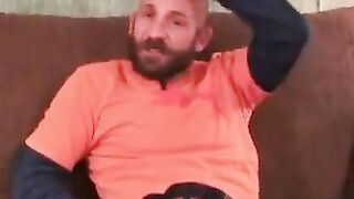 Huge Load from Muscle Stud in Solo Masturbation Session