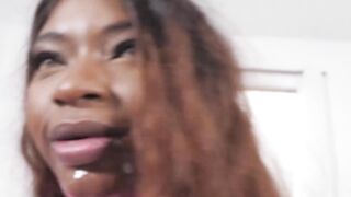 Erotic Sensuality - Old Man Fucks barely legal Black Girl With Big Natural Boobs