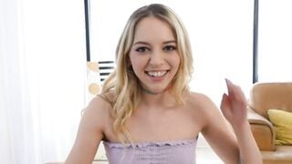 PetiteTeenLily - Teeny tiny lil' petite girl takes on huge dick in pov