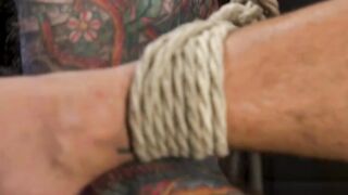 Bondage Suspension Orgy with Mistresses Dominating Submissive Slaves