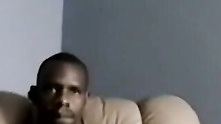 Black Stud Masturbation & Sucking From Old White Guy