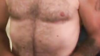 Men's Mustachio Mastubation Session Ending With A Big Load