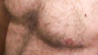 Men's Mustachio Mastubation Session Ending With A Big Load
