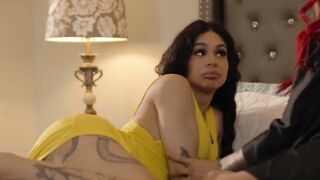 Redheaded Babe Eva Mendes Gets Rough Doggy Style Fuck With Big Dick