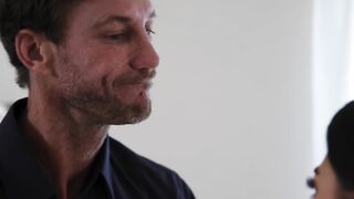 Hot Hunk Banging Trimmed Brunette in Deep Passionate Sex