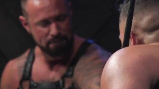 Muscular Hunks Dominant Bondage Session with Big Dick Action