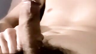 Amateur Hunk Jacks Off His Own Balls And Shoots A Load For The Camera
