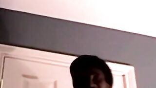 Black Amateur Hunk Masturabtes & JIZZES Pridefully on Webcam