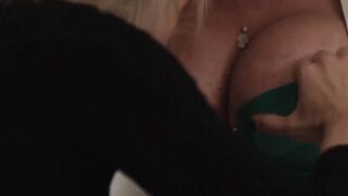TS EmmA-Rose Fucks Blondie Rachelle Cavali in Lesbian Threesome