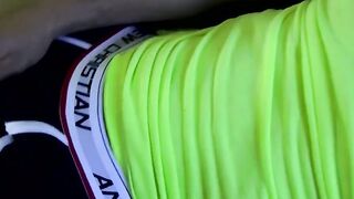 Hot Amateur Guy Jerks Off Panties Before Huge Load