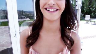 Teen Cutie's Hardcore Pounding & Facial Load In Point Of View