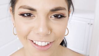 Step-Sister's Tease Turned Into A Wild Ride And Facial For Creepy Brother