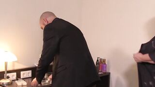 BBW Chubby Girl Rides Waiters Dick Cowgirl Style - Hardcore Sex