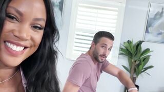 August Sky's Black Beauty - Interracial Affair with Big Dick White Guy