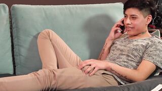 Tattooed Hunk Hebron Grant Gripping Thick Shaft With Fist