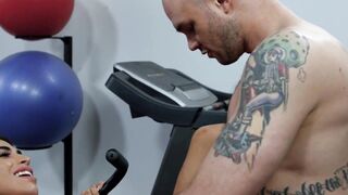 Big Dick Tease - Sexy Brunette MILF Gives Her Man A Surprise Blowjob