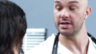 Bald Doc Checks Up On Patient With A Big Ass And Fucks Her Hard