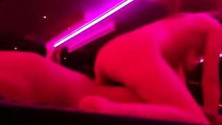 Interracial Couple's Passionate Red Room Sex Adventure