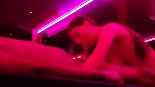 Interracial Couple's Passionate Red Room Sex Adventure