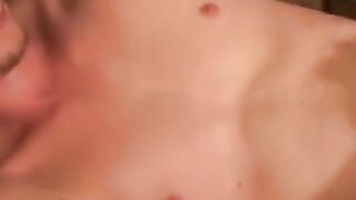 Aspirational Rocker's Passionate Guitar Solo - Close-Up View of Talent