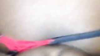 Black Booty Bounce #2 - Big Butt French Girl Jumps on Dildo