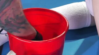 Fist Her Good! Red Ass Fisted Hardcore Anal Sex with Older Man