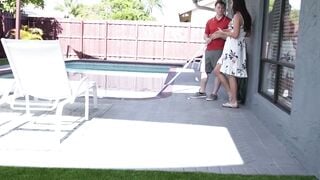 Poolside Cheating Wife - Husband Films His Hotwifes Threesome With Pool Guy