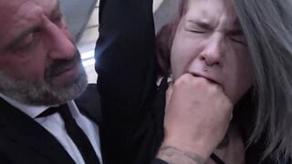 Petite Emo Bound Girl - Dominant Daddy Fucks And Spanks Her Hard