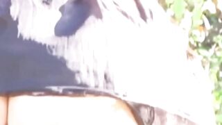 Exposed Butt Holes - Wind Blows Away Shyness In This Hot Scene