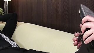 Erotic Bondage - Black Stud Dominates White Girl With Toe Sucking