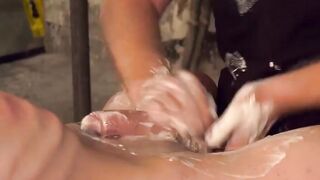 Twinks Bondage Session With Mature Master Ends In Facial
