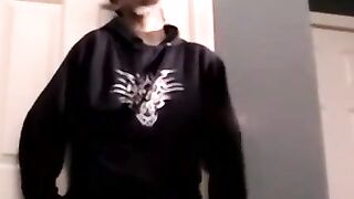 Skinny Straight Dude Jacks Off Thick Dick And Surprises Himself With Big Load Of Sperm