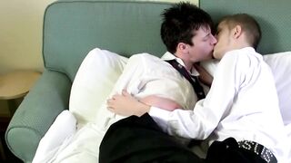 Raw Hardcore Anal Threesome - Breeding Twinks with Older Man