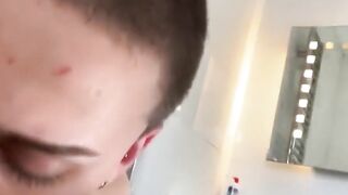 Hunk's Solo Jack Off - Hot barely legal Guy Showering & Stroking His Dick