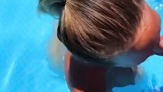 Skinny-Dipper Milf Enjoys A Wild Poolside Romance
