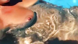 Skinny-Dipper Milf Enjoys A Wild Poolside Romance