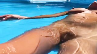 Skinny-Dipper Milf Enjoys A Wild Poolside Romance