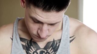 Muscular Bottom's Perfect Ass Worshipped By Hunk in Intense Anal Sex