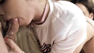 Three's A Charm! Petite Cuties Share Big Dick With Milf - Natasha Nice & Kenzie Reeves