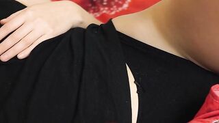 Petite Bombshell Sensual Masturbation - Small-Titted Vixen Orgasms Passionately