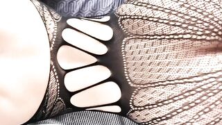 Brunette Babe In Body Stockings - Intense Hardcore Fuck With Big Dick And Creampie