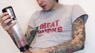 Ink-Stained Punk Amateur's Solo Masturbation & Fucking His Favorite Sex Toy
