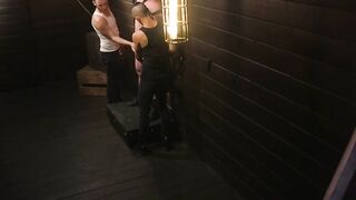 Rough Edging Bondage Session with Bound Blonde Hottie - Blake Hunter
